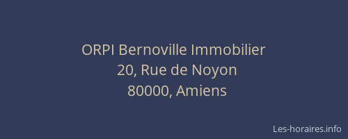 ORPI Bernoville Immobilier