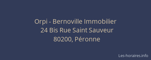 Orpi - Bernoville Immobilier