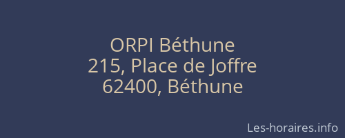 ORPI Béthune