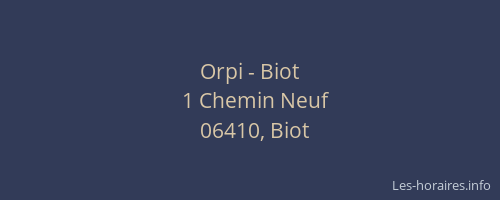 Orpi - Biot