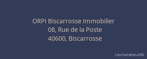ORPI Biscarrosse Immobilier