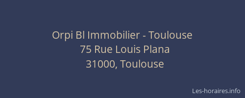 Orpi Bl Immobilier - Toulouse