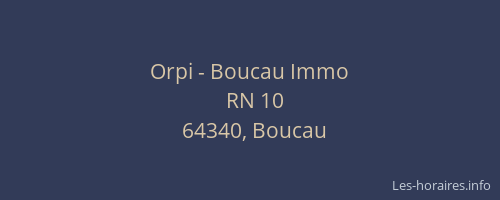 Orpi - Boucau Immo