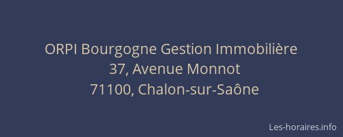 ORPI Bourgogne Gestion Immobilière