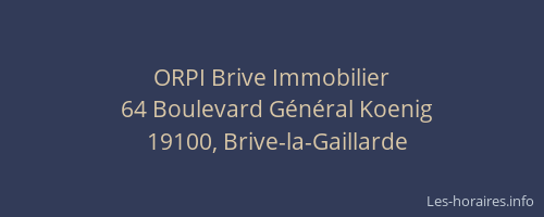 ORPI Brive Immobilier