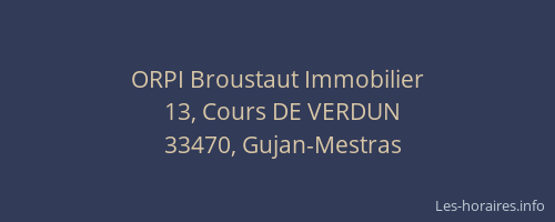 ORPI Broustaut Immobilier