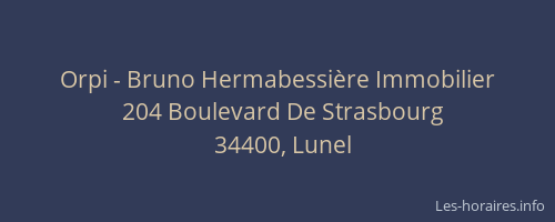 Orpi - Bruno Hermabessière Immobilier