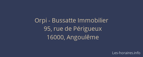 Orpi - Bussatte Immobilier