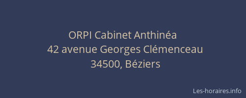 ORPI Cabinet Anthinéa