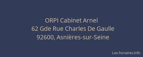 ORPI Cabinet Arnel
