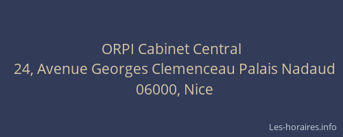 ORPI Cabinet Central