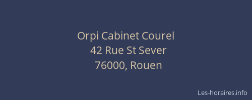 Orpi Cabinet Courel