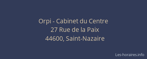Orpi - Cabinet du Centre