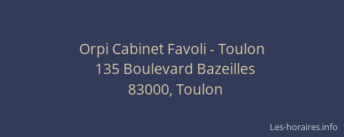 Orpi Cabinet Favoli - Toulon