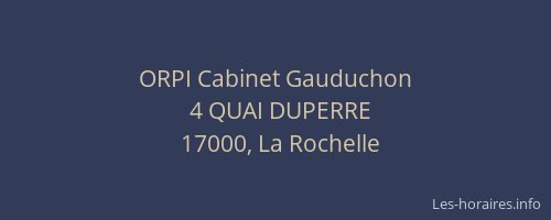 ORPI Cabinet Gauduchon