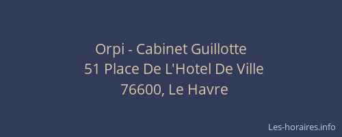 Orpi - Cabinet Guillotte