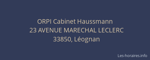 ORPI Cabinet Haussmann