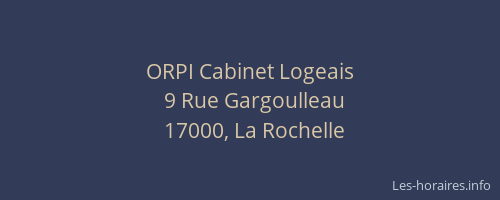 ORPI Cabinet Logeais
