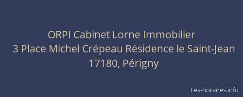 ORPI Cabinet Lorne Immobilier