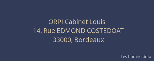 ORPI Cabinet Louis