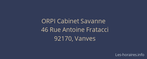 ORPI Cabinet Savanne