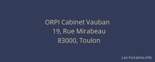 ORPI Cabinet Vauban