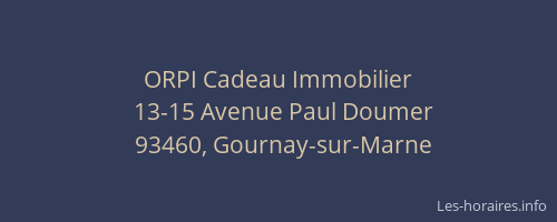 ORPI Cadeau Immobilier