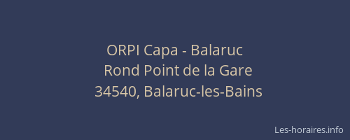 ORPI Capa - Balaruc