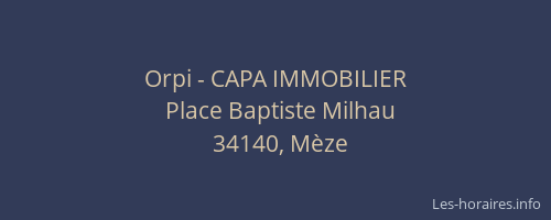 Orpi - CAPA IMMOBILIER