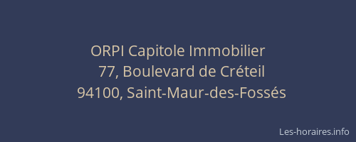 ORPI Capitole Immobilier