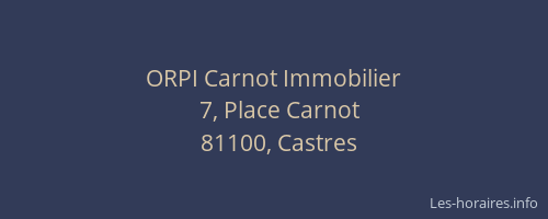 ORPI Carnot Immobilier