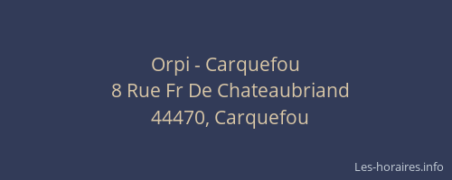Orpi - Carquefou