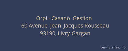 Orpi - Casano  Gestion