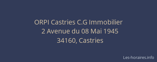 ORPI Castries C.G Immobilier