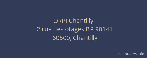 ORPI Chantilly
