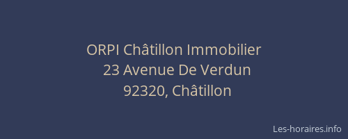 ORPI Châtillon Immobilier