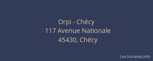 Orpi - Chécy