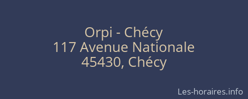Orpi - Chécy