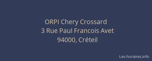 ORPI Chery Crossard