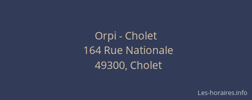 Orpi - Cholet