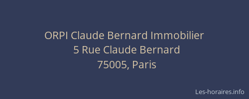ORPI Claude Bernard Immobilier