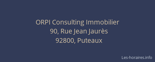 ORPI Consulting Immobilier