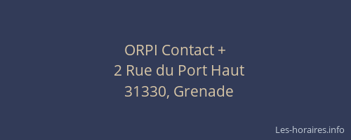 ORPI Contact +