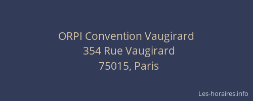 ORPI Convention Vaugirard