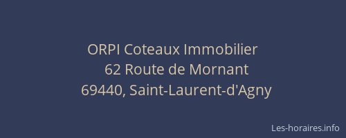 ORPI Coteaux Immobilier