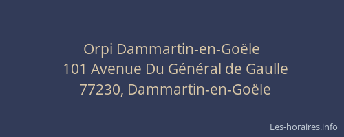 Orpi Dammartin-en-Goële