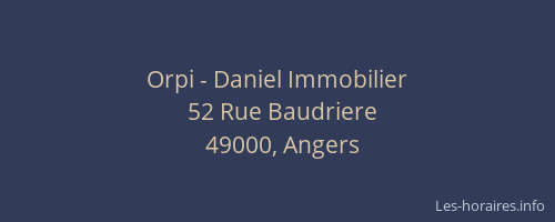 Orpi - Daniel Immobilier