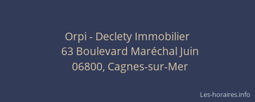 Orpi - Declety Immobilier