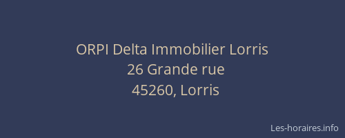 ORPI Delta Immobilier Lorris