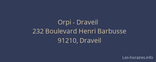 Orpi - Draveil